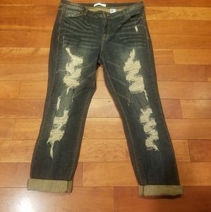 Eunina Women's Plus Size,Denim Dark Wash 2 XL